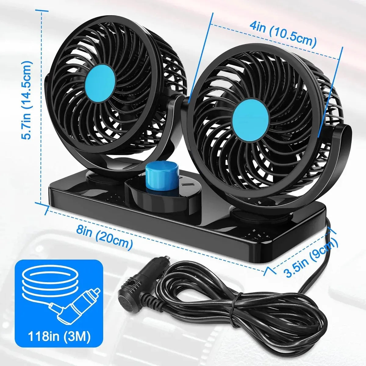 Ventilador Doble Para Auto