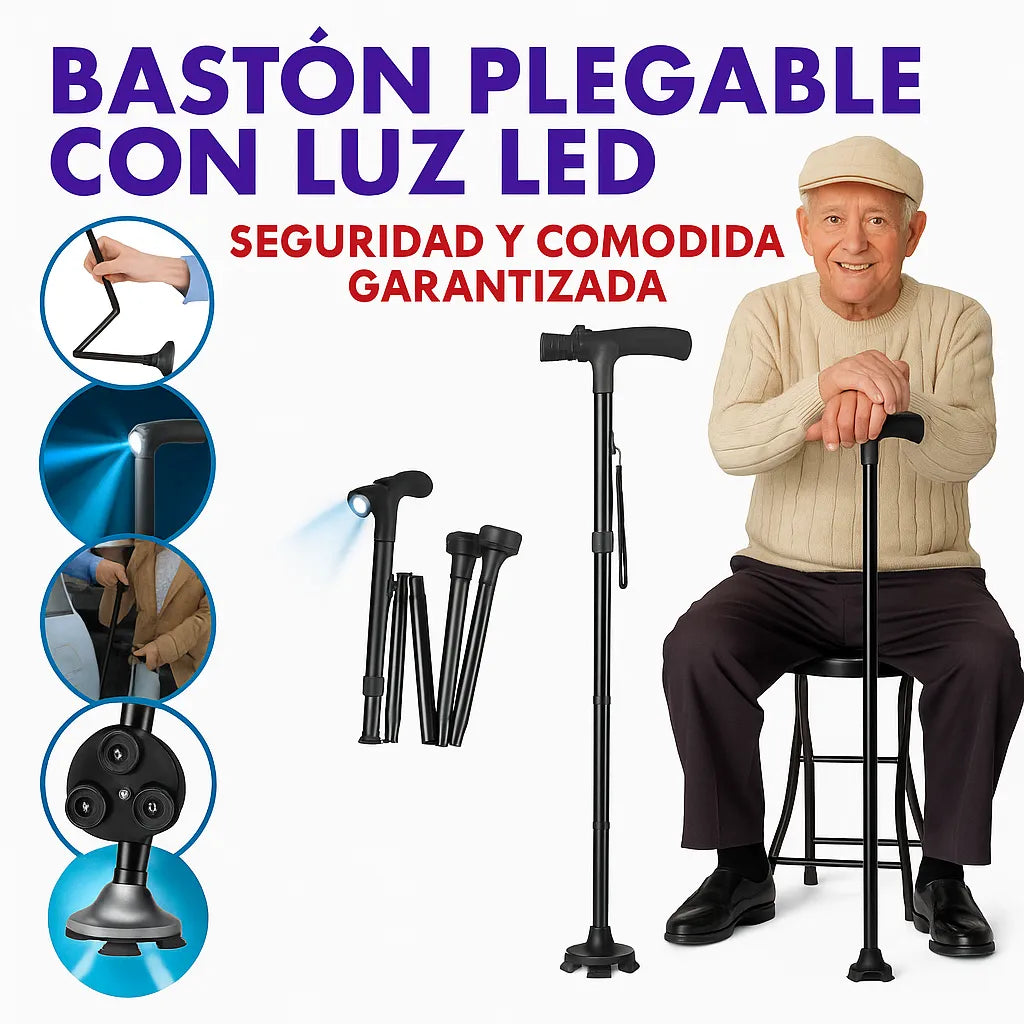 Bastón Ortopédico Con Linterna TRUSTY CANE®