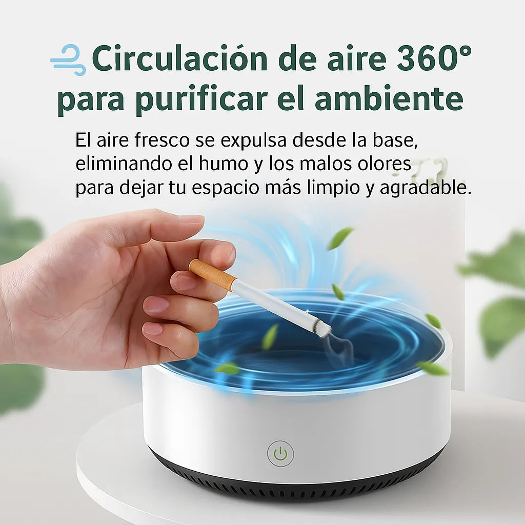 Cenicero Inteligente Antihumo 2 en 1