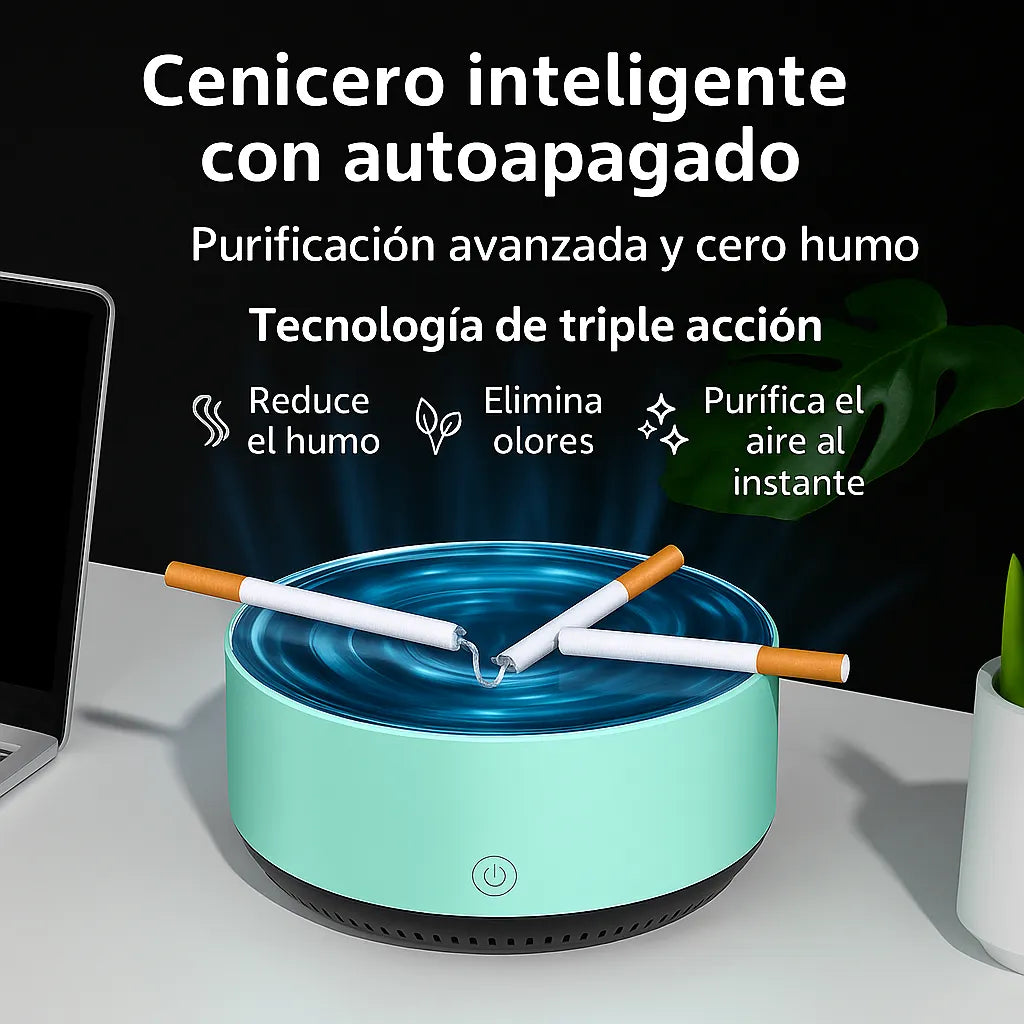 Cenicero Inteligente Antihumo 2 en 1