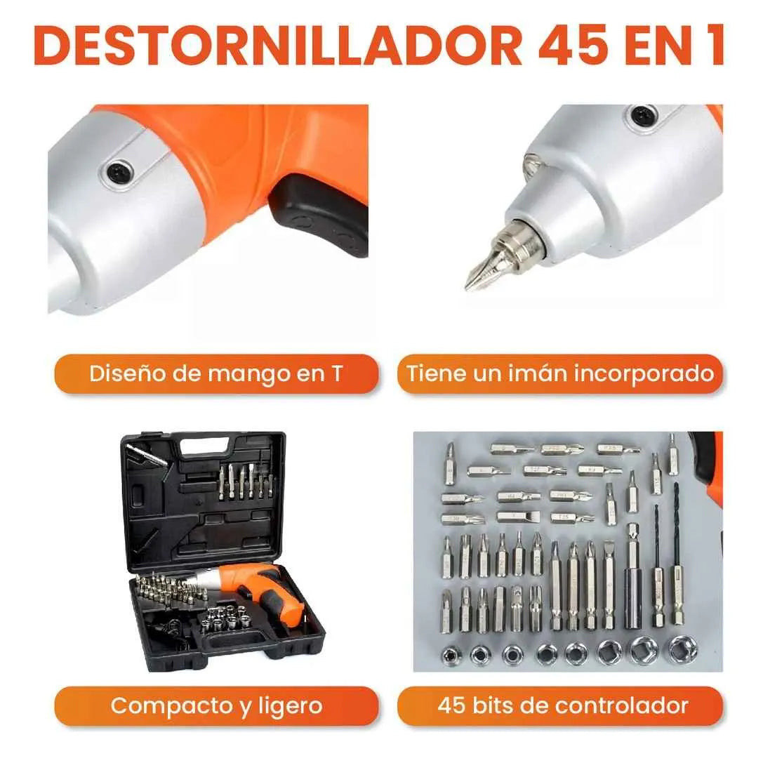 Destornillador Eléctrico DrillPro™ Compact 46 PCS